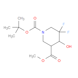 1-TERT-BUTYL 3-METHYL 5,5-DIFLUORO-4-HYDROXYPIPERIDINE-1,3-DICARBOXYLATE - Click Image to Close