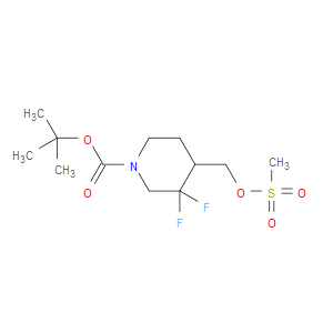 TERT-BUTYL 3,3-DIFLUORO-4-((METHYLSULFONYLOXY)METHYL)PIPERIDINE-1-CARBOXYLATE - Click Image to Close