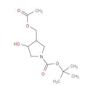 TERT-BUTYL 3-(ACETOXYMETHYL)-4-HYDROXYPYRROLIDINE-1-CARBOXYLATE