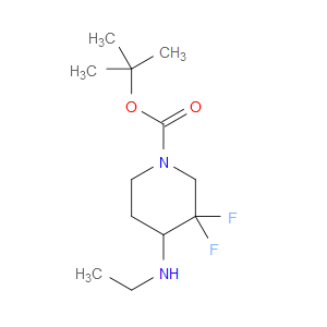 TERT-BUTYL 4-(ETHYLAMINO)-3,3-DIFLUOROPIPERIDINE-1-CARBOXYLATE - Click Image to Close