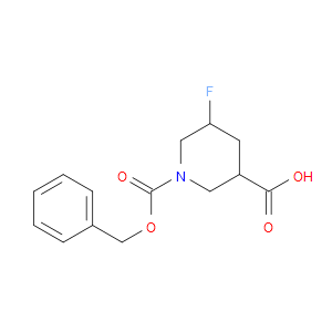 1-(BENZYLOXYCARBONYL)-5-FLUOROPIPERIDINE-3-CARBOXYLIC ACID - Click Image to Close