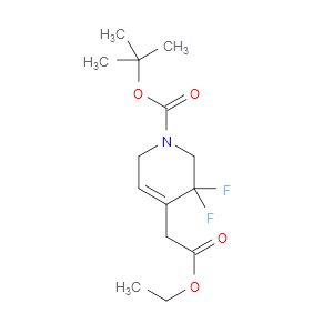 TERT-BUTYL 4-(2-ETHOXY-2-OXOETHYL)-5,5-DIFLUORO-5,6-DIHYDROPYRIDINE-1(2H)-CARBOXYLATE