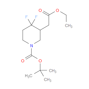 TERT-BUTYL 3-(2-ETHOXY-2-OXOETHYL)-4,4-DIFLUOROPIPERIDINE-1-CARBOXYLATE - Click Image to Close