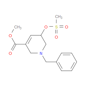 METHYL 1-BENZYL-5-(METHYLSULFONYLOXY)-1,2,5,6-TETRAHYDROPYRIDINE-3-CARBOXYLATE