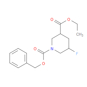 1-BENZYL 3-ETHYL 5-FLUOROPIPERIDINE-1,3-DICARBOXYLATE