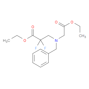 ETHYL 3-(BENZYL(2-ETHOXY-2-OXOETHYL)AMINO)-2,2-DIFLUOROPROPANOATE