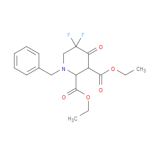 DIETHYL 1-BENZYL-5,5-DIFLUORO-4-OXOPIPERIDINE-2,3-DICARBOXYLATE