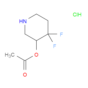4,4-DIFLUOROPIPERIDIN-3-YL ACETATE HYDROCHLORIDE