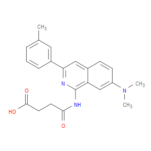 4-(7-(DIMETHYLAMINO)-3-M-TOLYLISOQUINOLIN-1-YLAMINO)-4-OXOBUTANOIC ACID
