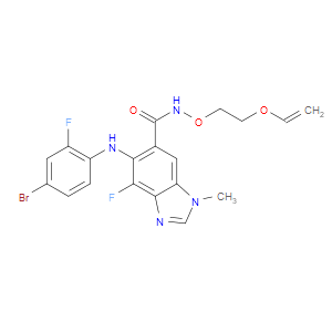 5-((4-BROMO-2-FLUOROPHENYL)AMINO)-4-FLUORO-1-METHYL-N-(2-(VINYLOXY)ETHOXY)-1H-BENZO[D]IMIDAZOLE-6-CARBOXAMIDE