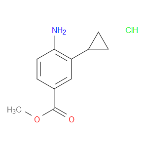 METHYL 4-AMINO-3-CYCLOPROPYLBENZOATE HYDROCHLORIDE - Click Image to Close
