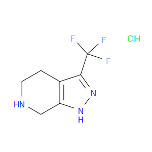 3-(TRIFLUOROMETHYL)-4,5,6,7-TETRAHYDRO-1H-PYRAZOLO[3,4-C]PYRIDINE HYDROCHLORIDE