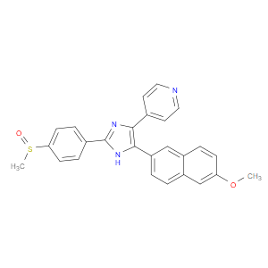 4-(4-(6-METHOXYNAPHTHALEN-2-YL)-2-(4-(METHYLSULFINYL)PHENYL)-1H-IMIDAZOL-5-YL)PYRIDINE