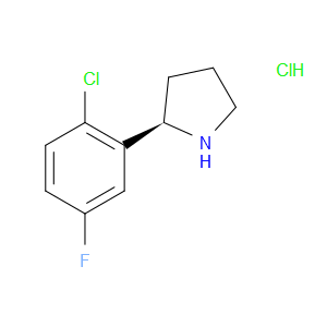 (R)-2-(2-CHLORO-5-FLUOROPHENYL)PYRROLIDINE HYDROCHLORIDE