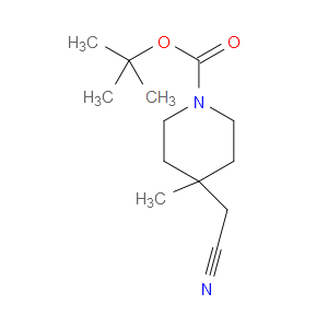 TERT-BUTYL 4-(CYANOMETHYL)-4-METHYLPIPERIDINE-1-CARBOXYLATE - Click Image to Close