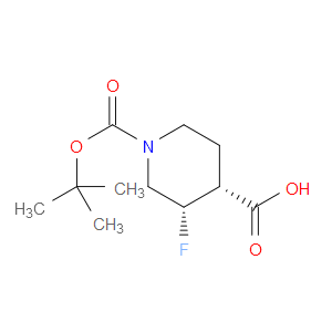 (3S,4R)-1-(TERT-BUTOXYCARBONYL)-3-FLUOROPIPERIDINE-4-CARBOXYLIC ACID - Click Image to Close