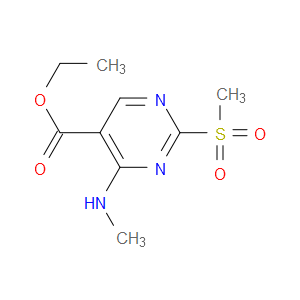 ETHYL 4-(METHYLAMINO)-2-(METHYLSULFONYL)PYRIMIDINE-5-CARBOXYLATE