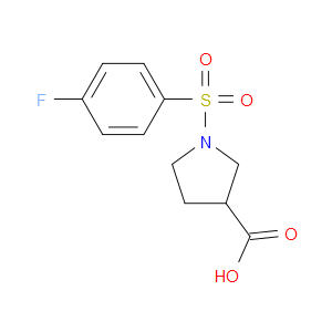 1-((4-FLUOROPHENYL)SULFONYL)PYRROLIDINE-3-CARBOXYLIC ACID - Click Image to Close