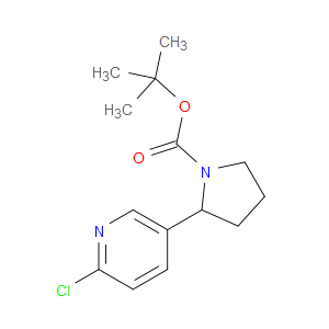 TERT-BUTYL 2-(6-CHLOROPYRIDIN-3-YL)PYRROLIDINE-1-CARBOXYLATE