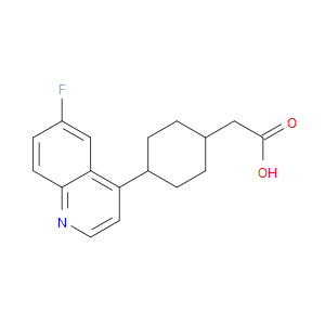 2-(4-(6-FLUOROQUINOLIN-4-YL)CYCLOHEXYL)ACETIC ACID