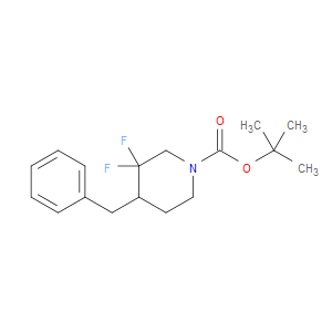TERT-BUTYL 4-BENZYL-3,3-DIFLUOROPIPERIDINE-1-CARBOXYLATE