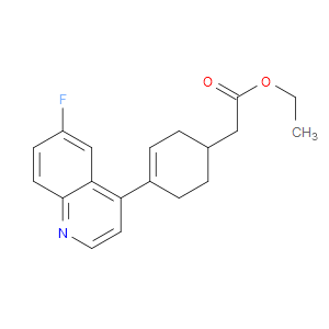 ETHYL 2-(4-(6-FLUOROQUINOLIN-4-YL)CYCLOHEX-3-ENYL)ACETATE