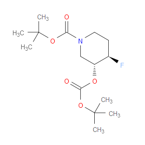 TERT-BUTYL TRANS-3-((TERT-BUTOXYCARBONYL)OXY)-4-FLUOROPIPERIDINE-1-CARBOXYLATE - Click Image to Close