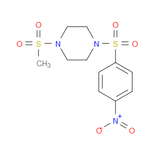 1-(METHYLSULFONYL)-4-((4-NITROPHENYL)SULFONYL)PIPERAZINE