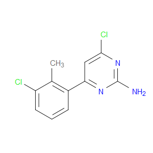 4-CHLORO-6-(3-CHLORO-2-METHYLPHENYL)PYRIMIDIN-2-AMINE