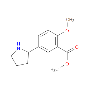 METHYL 2-METHOXY-5-(PYRROLIDIN-2-YL)BENZOATE HYDROCHLORIDE - Click Image to Close