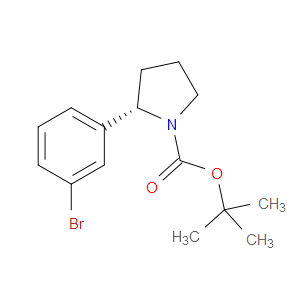 (S)-TERT-BUTYL 2-(3-BROMOPHENYL)PYRROLIDINE-1-CARBOXYLATE
