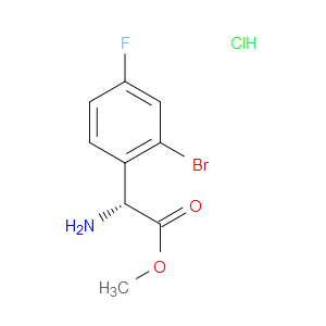 METHYL (2R)-2-AMINO-2-(2-BROMO-4-FLUOROPHENYL)ACETATE HYDROCHLORIDE