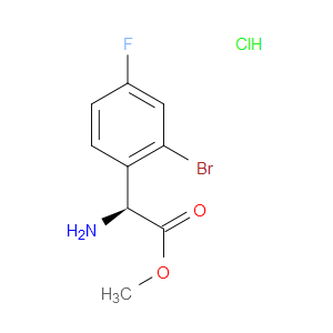 METHYL (2S)-2-AMINO-2-(2-BROMO-4-FLUOROPHENYL)ACETATE HYDROCHLORIDE