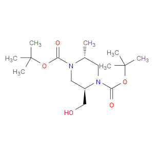 DI-TERT-BUTYL (2R,5R)-2-(HYDROXYMETHYL)-5-METHYLPIPERAZINE-1,4-DICARBOXYLATE - Click Image to Close
