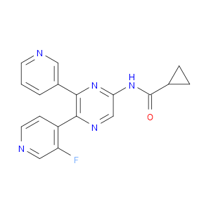 N-(5-(3-FLUOROPYRIDIN-4-YL)-6-(PYRIDIN-3-YL)PYRAZIN-2-YL)CYCLOPROPANECARBOXAMIDE - Click Image to Close