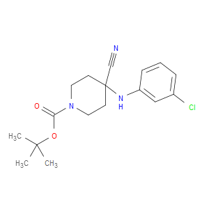TERT-BUTYL 4-((3-CHLOROPHENYL)AMINO)-4-CYANOPIPERIDINE-1-CARBOXYLATE - Click Image to Close
