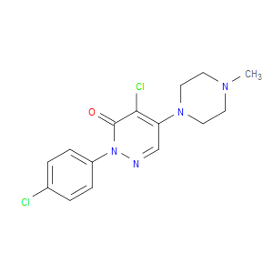 4-CHLORO-2-(4-CHLORO-PHENYL)-5-(4-METHYL-PIPERAZIN-1-YL)-2H-PYRIDAZIN-3-ONE