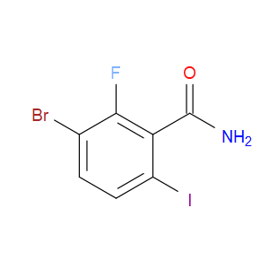 3-BROMO-2-FLUORO-6-IODOBENZAMIDE