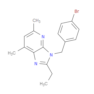 3-(4-BROMOBENZYL)-2-ETHYL-5,7-DIMETHYL-3H-IMIDAZO[4,5-B]PYRIDINE