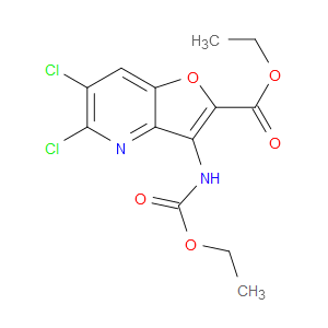 ETHYL 5,6-DICHLORO-3-((ETHOXYCARBONYL)AMINO)FURO[3,2-B]PYRIDINE-2-CARBOXYLATE