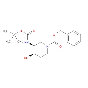 (3S,4R)-BENZYL 3-((TERT-BUTOXYCARBONYL)AMINO)-4-HYDROXYPIPERIDINE-1-CARBOXYLATE