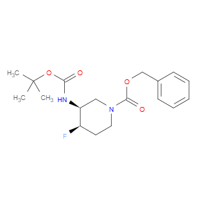 (3S,4R)-BENZYL 3-((TERT-BUTOXYCARBONYL)AMINO)-4-FLUOROPIPERIDINE-1-CARBOXYLATE