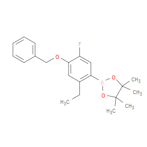 2-(4-(BENZYLOXY)-2-ETHYL-5-FLUOROPHENYL)-4,4,5,5-TETRAMETHYL-1,3,2-DIOXABOROLANE