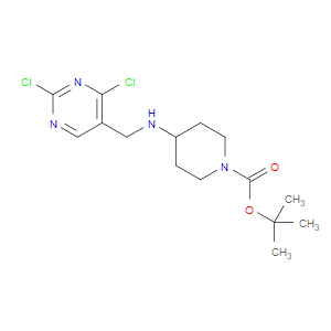 TERT-BUTYL 4-(((2,4-DICHLOROPYRIMIDIN-5-YL)METHYL)AMINO)PIPERIDINE-1-CARBOXYLATE - Click Image to Close