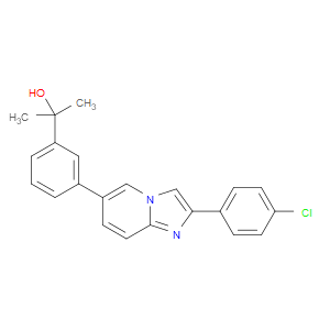 2-(3-(2-(4-CHLOROPHENYL)IMIDAZO[1,2-A]PYRIDIN-6-YL)PHENYL)PROPAN-2-OL - Click Image to Close
