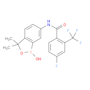 4-FLUORO-N-(1-HYDROXY-3,3-DIMETHYL-1,3-DIHYDROBENZO[C][1,2]OXABOROL-6-YL)-2-(TRIFLUOROMETHYL)BENZAMIDE