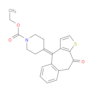 ETHYL 4-(10-OXO-9,10-DIHYDRO-4H-BENZO[4,5]CYCLOHEPTA[1,2-B]THIOPHEN-4-YLIDENE)PIPERIDINE-1-CARBOXYLATE - Click Image to Close