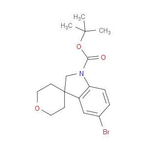 TERT-BUTYL 5-BROMO-2',3',5',6'-TETRAHYDROSPIRO[INDOLINE-3,4'-PYRAN]-1-CARBOXYLATE