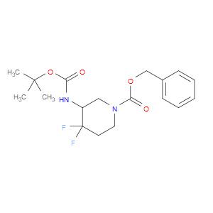 BENZYL 3-((TERT-BUTOXYCARBONYL)AMINO)-4,4-DIFLUOROPIPERIDINE-1-CARBOXYLATE