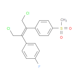 (Z)-1-(1,4-DICHLORO-3-(4-(METHYLSULFONYL)PHENYL)BUT-2-EN-2-YL)-4-FLUOROBENZENE